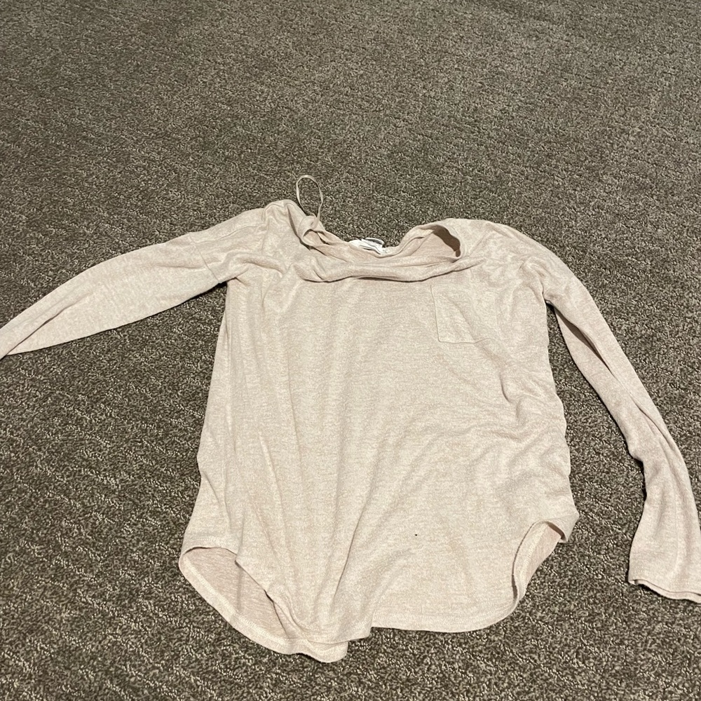 Cream long shirt